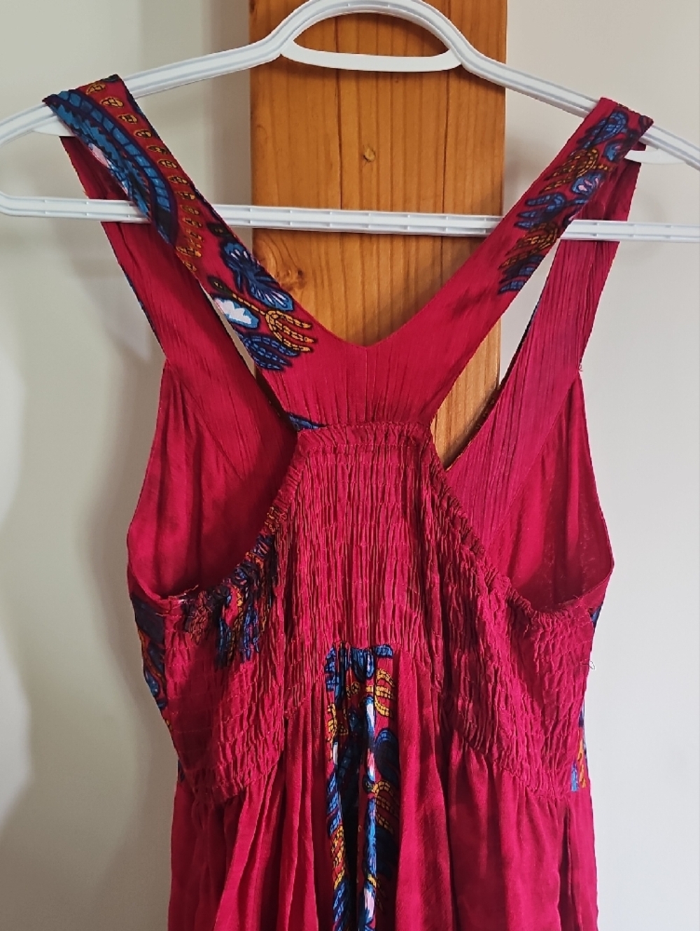V-Neck Bohemian Handkerchief Hem Dress - Picture 6 of 9